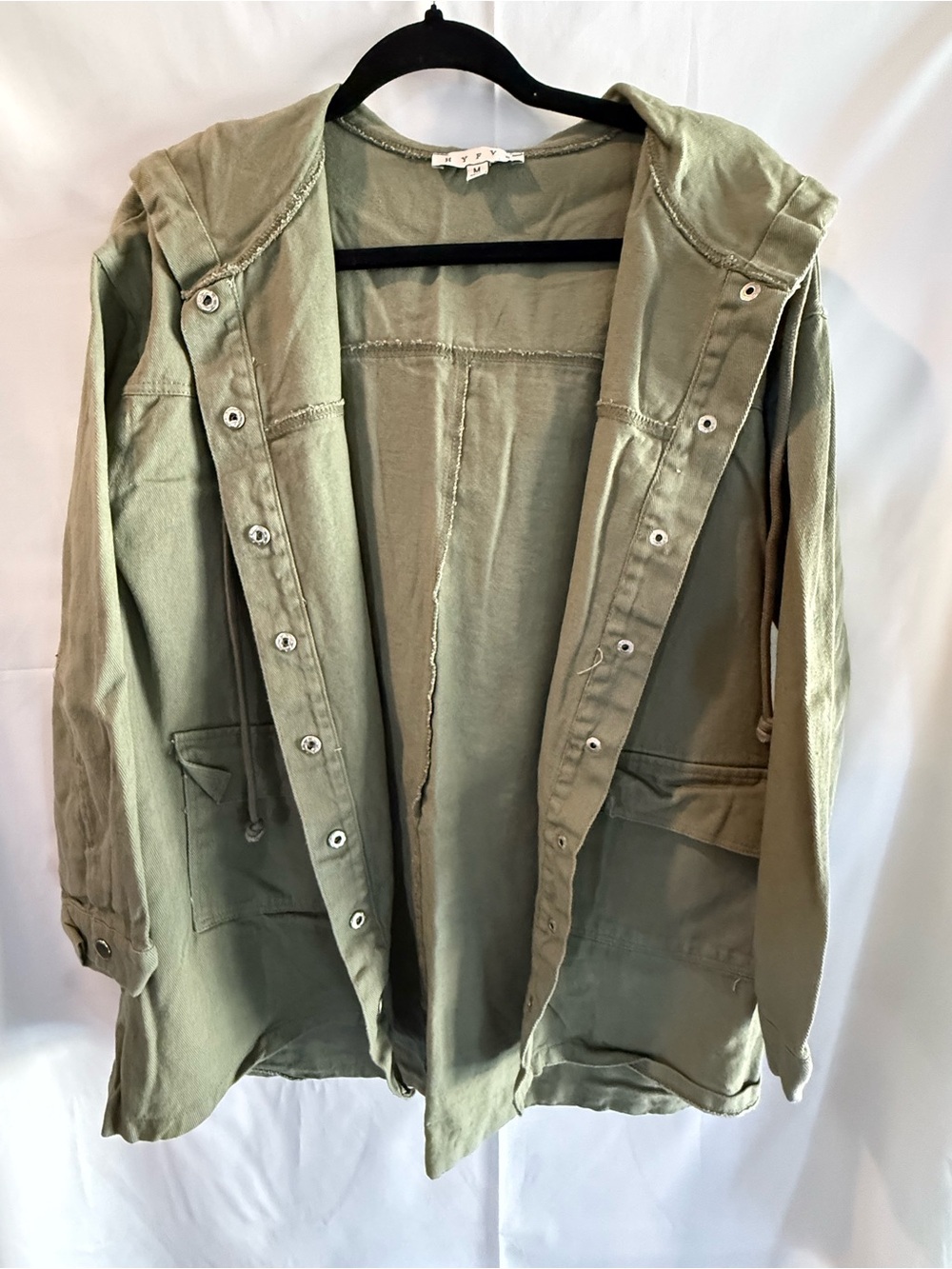 HYFVE Olive Green Hooded Utility Jacket